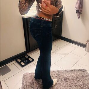 Hudson Jeans Dark Blue Flare Women's Jeans